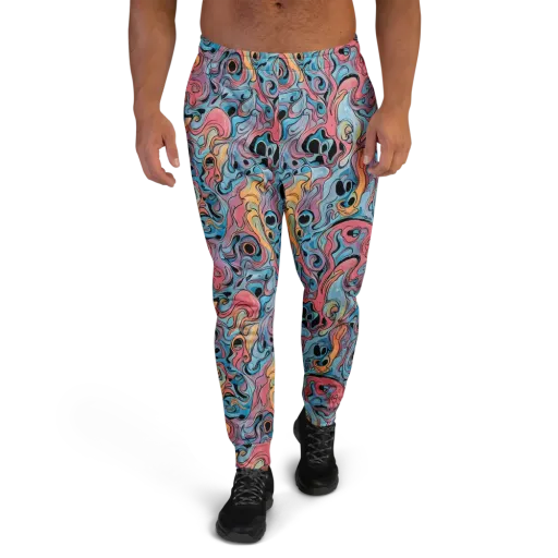 Electric Puddle on a Men's Joggers