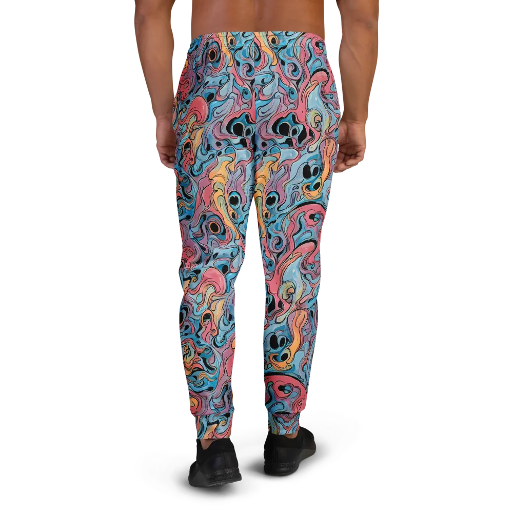 Electric Puddle on Men's Joggers — Back