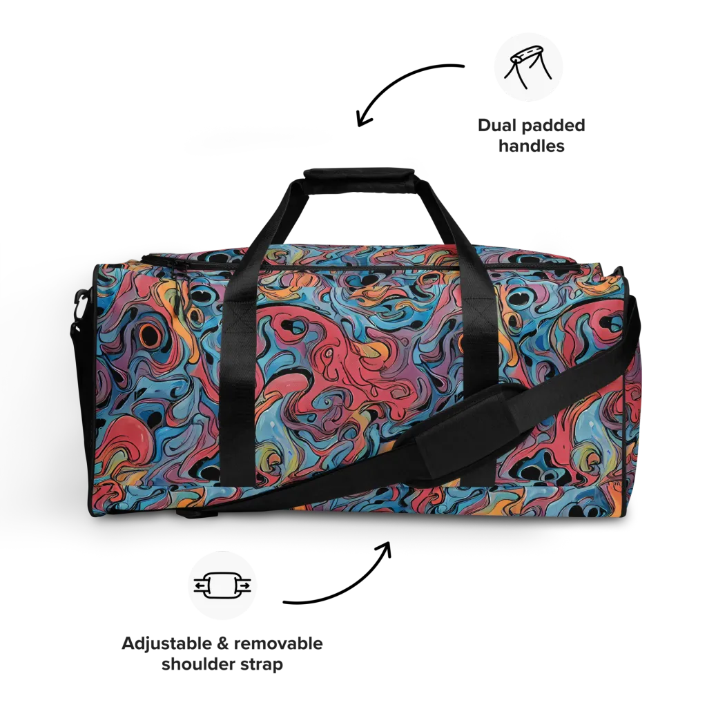 Electric Puddle on Duffle Bag — Front
