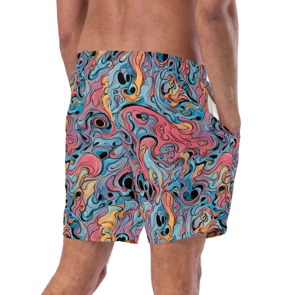 Electric Puddle on Swim Trunks — Right Back