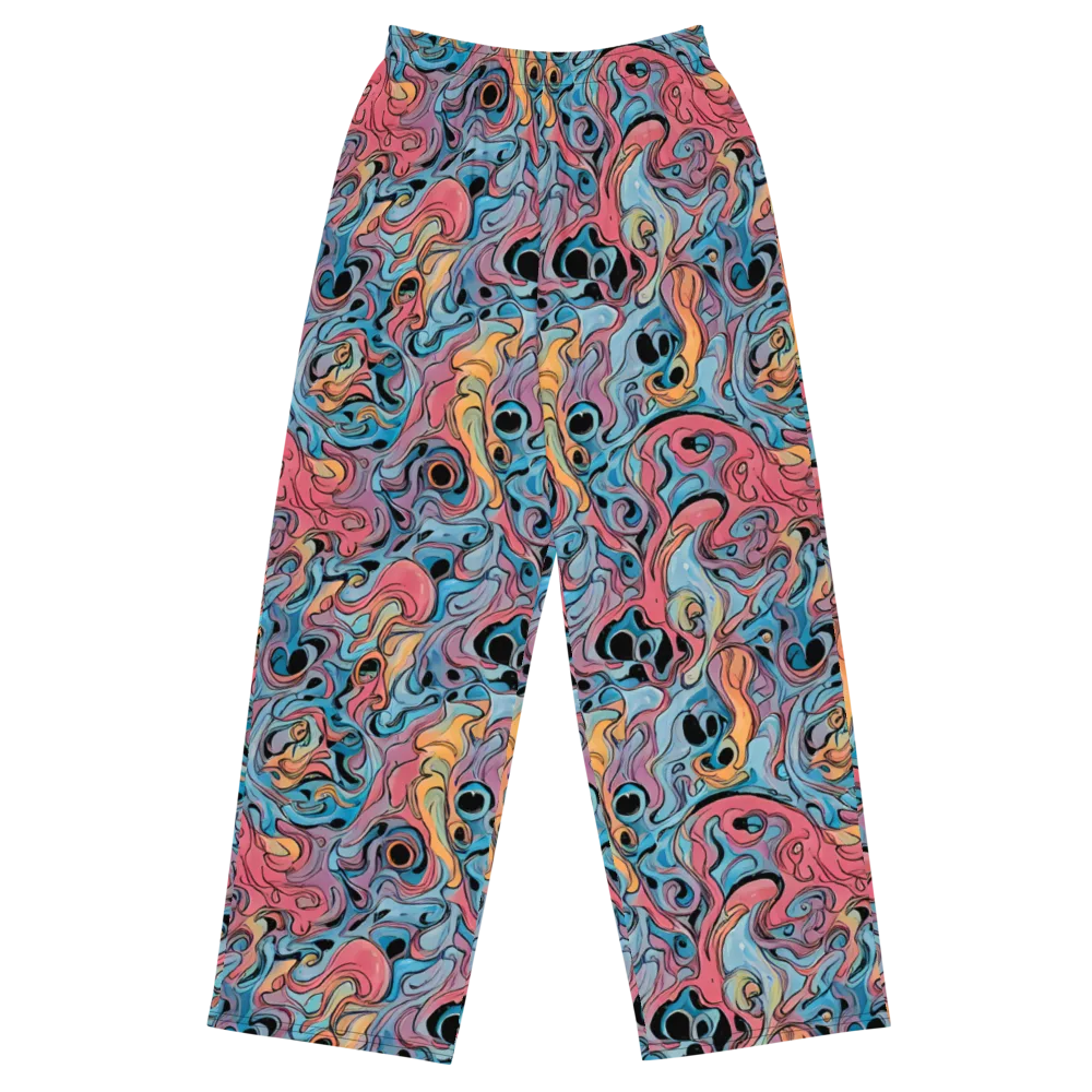 Electric Puddle on Wide-Leg Pants — Front
