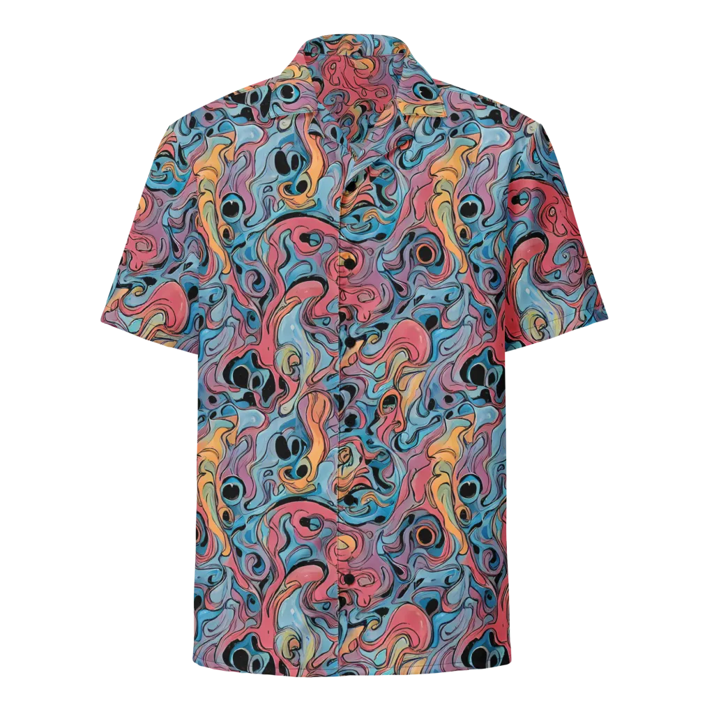 Electric Puddle on Button Shirt — Front