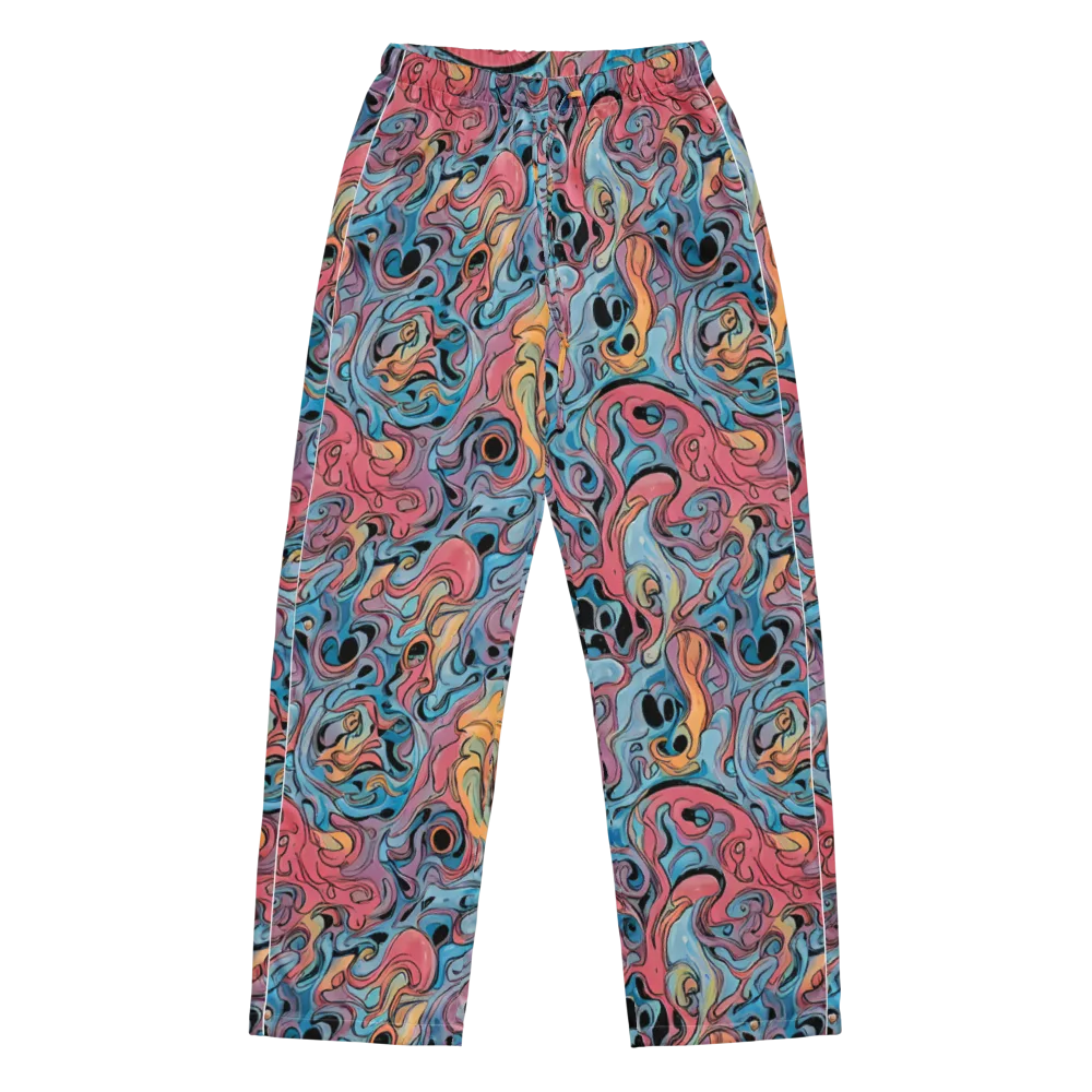 Electric Puddle on Women's Pajama Pants — Front