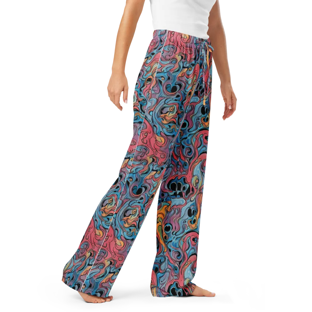 Electric Puddle on Women's Pajama Pants — Right Front