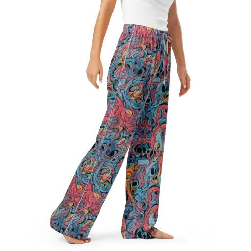 Electric Puddle on a Women's Pajama Pants