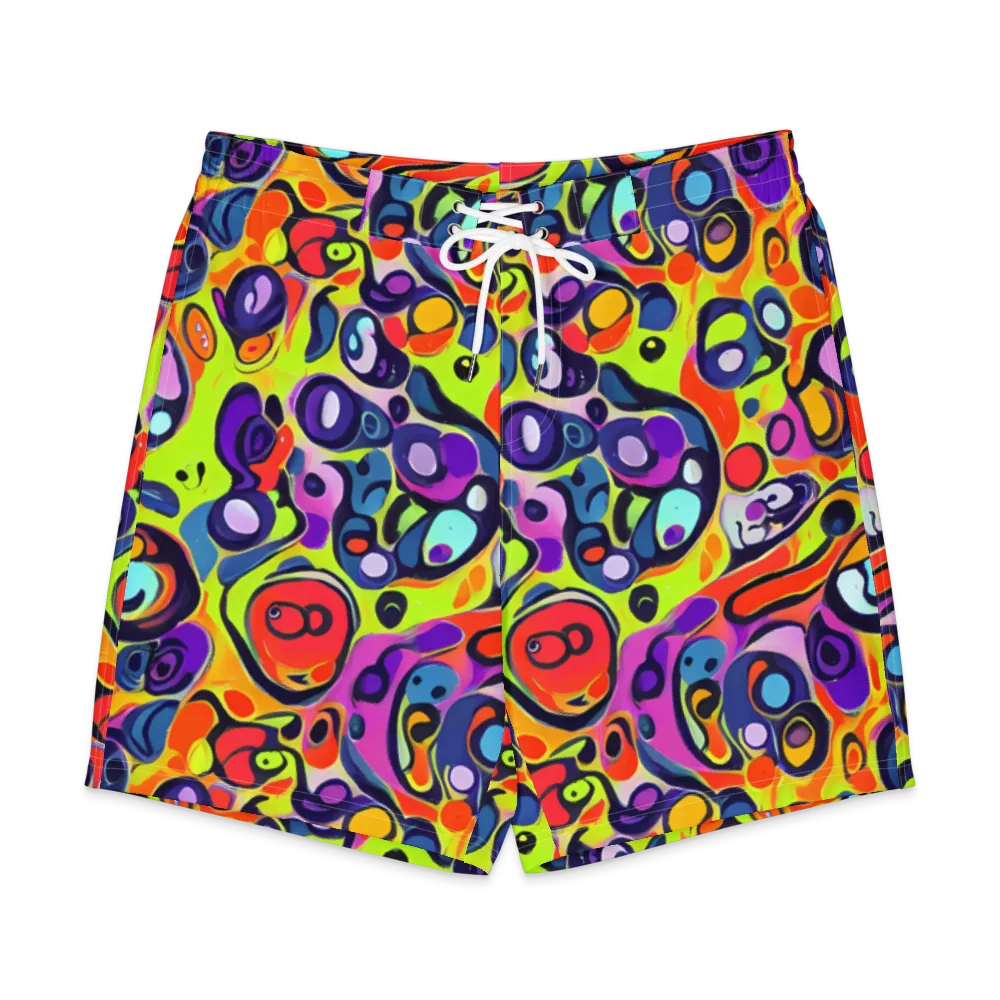 Psychedelic Pebbles on Men's Board Shorts — Front