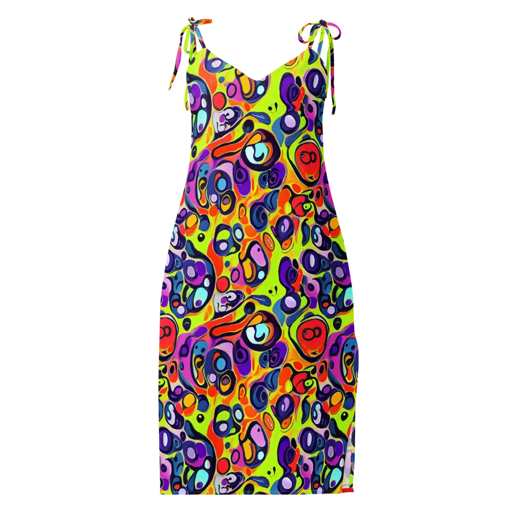 Psychedelic Pebbles on Slip Dress — Front