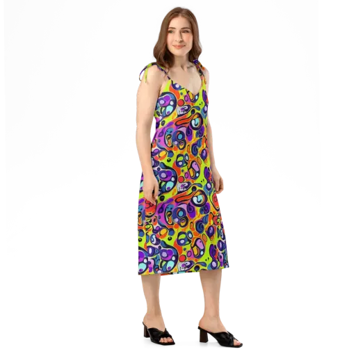 Psychedelic Pebbles on a Slip Dress
