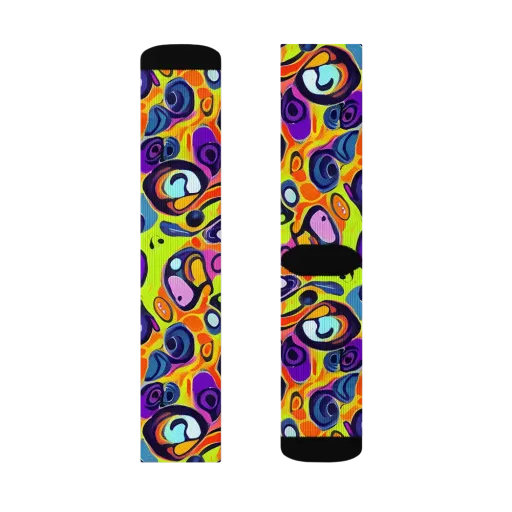Psychedelic Pebbles on a Socks