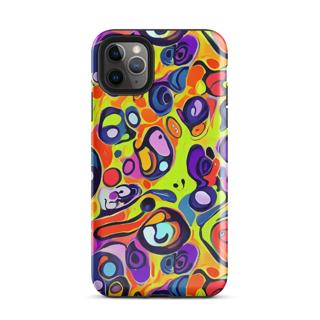 Psychedelic Pebbles on Tough Case for iPhone® — Front