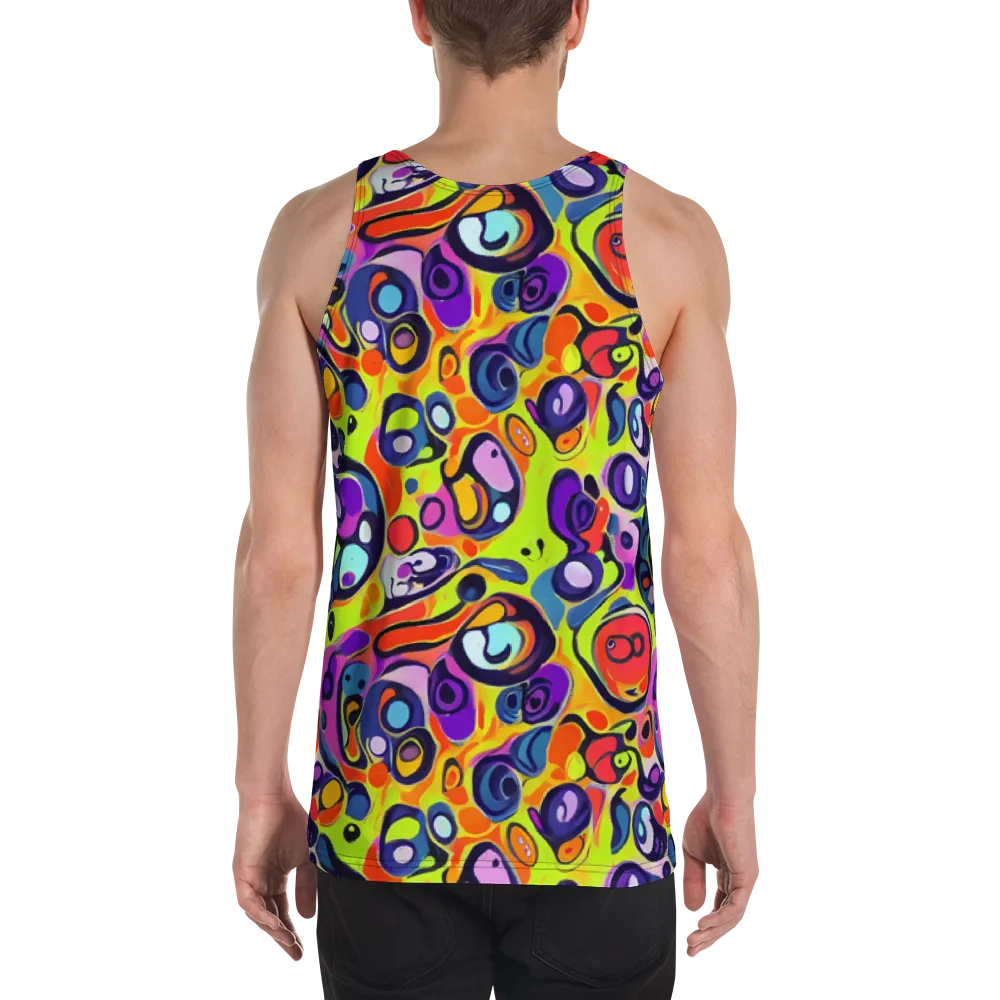 Psychedelic Pebbles on Men's Tank Top — Back
