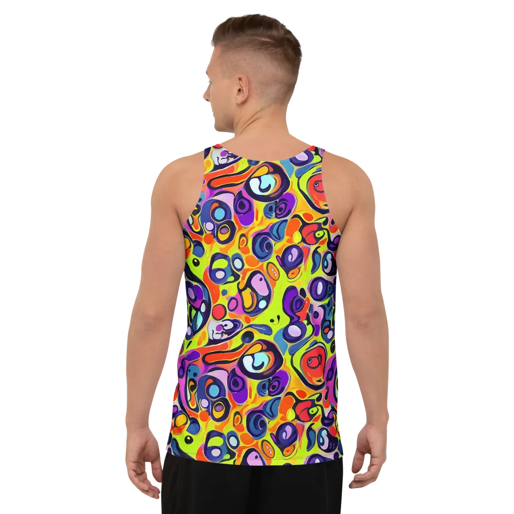 Psychedelic Pebbles on Men's Tank Top — Back