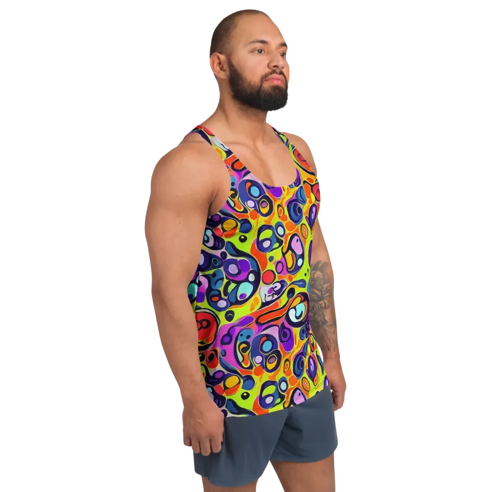 Psychedelic Pebbles on Men's Tank Top — Right Front