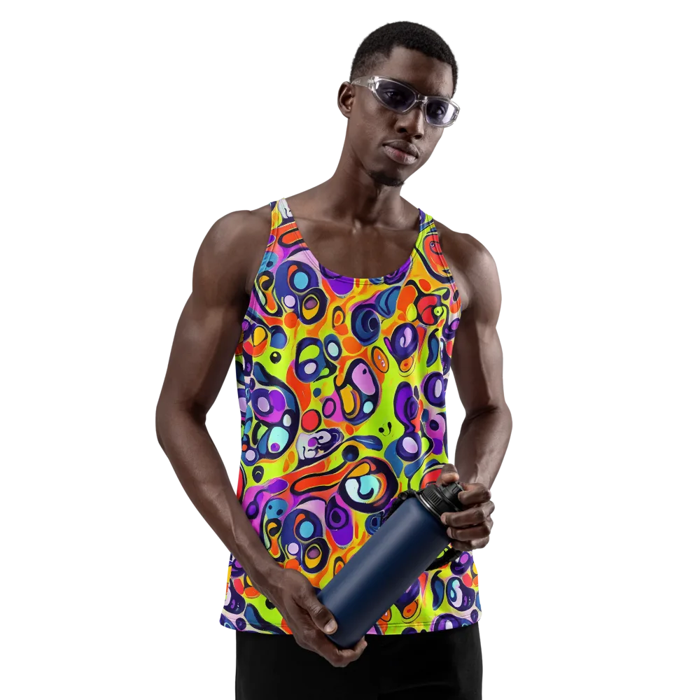 Psychedelic Pebbles on Men's Tank Top — Front