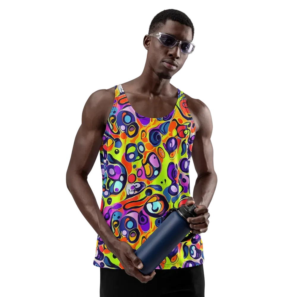 Psychedelic Pebbles on Men's Tank Top — Front