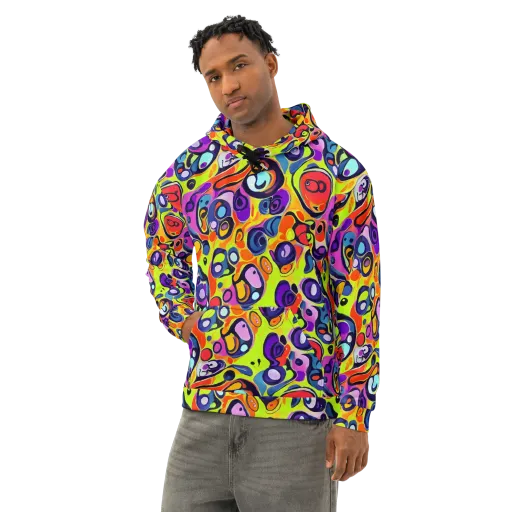 Psychedelic Pebbles on a Cotton Hoodie