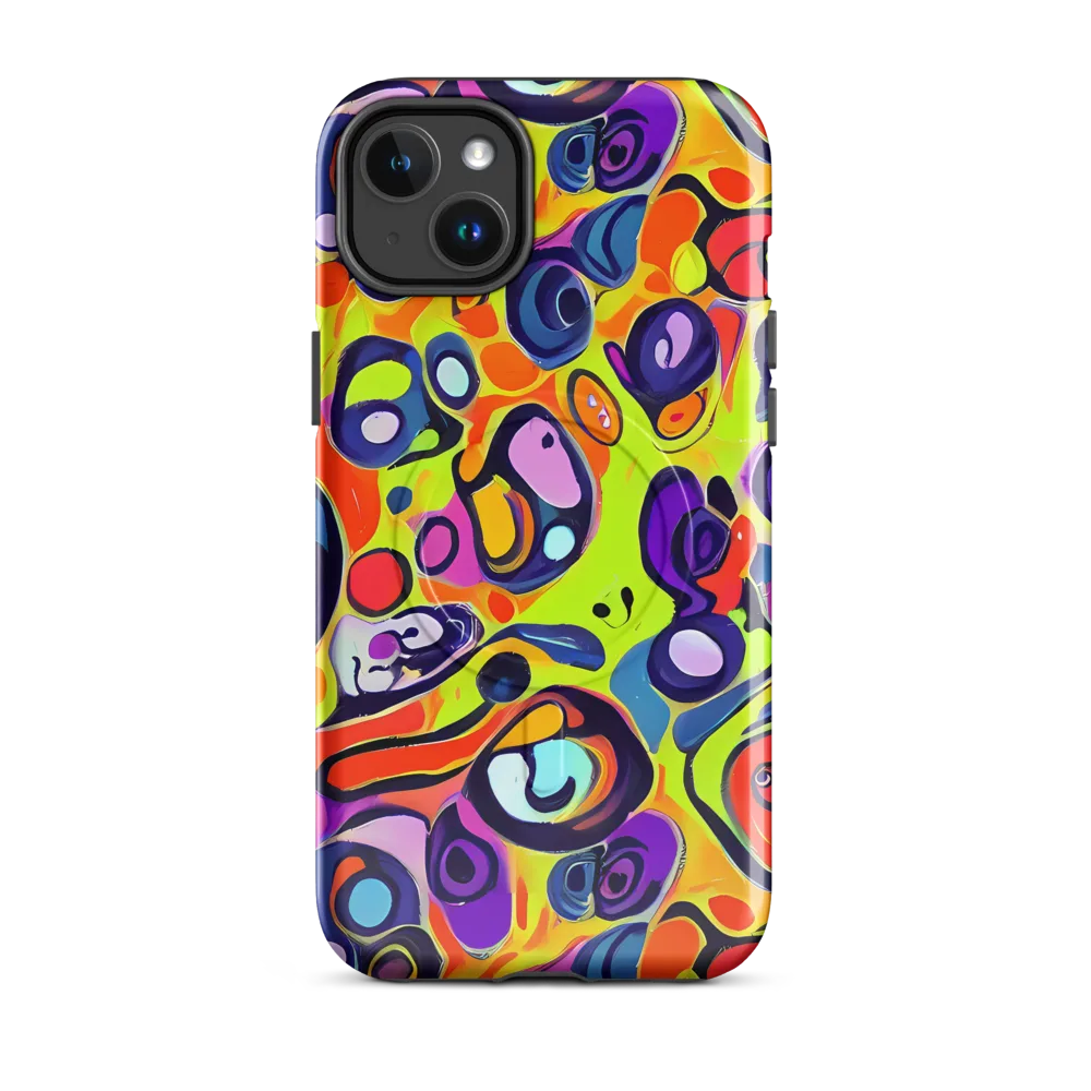 Psychedelic Pebbles on MagSafe Tough Case for iPhone® — Front