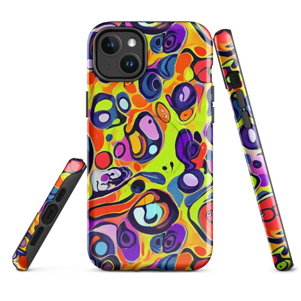 Psychedelic Pebbles on MagSafe Tough Case for iPhone® — Front