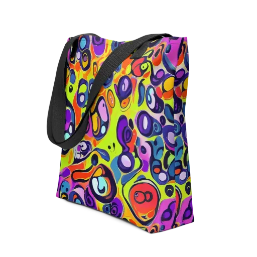 Psychedelic Pebbles on a Tote Bag