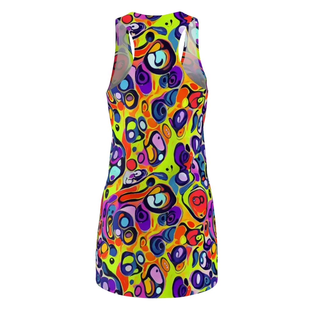 Psychedelic Pebbles on Racerback Dress — Back