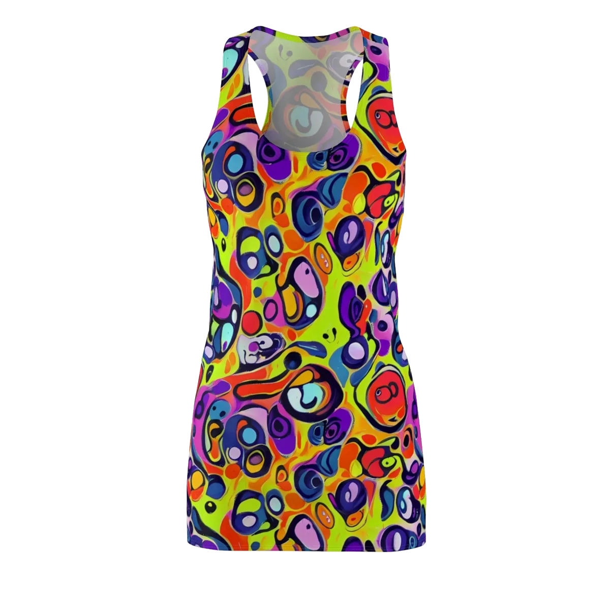 Psychedelic Pebbles on Racerback Dress — Front
