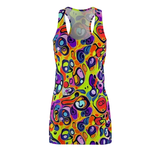 Psychedelic Pebbles on a Racerback Dress