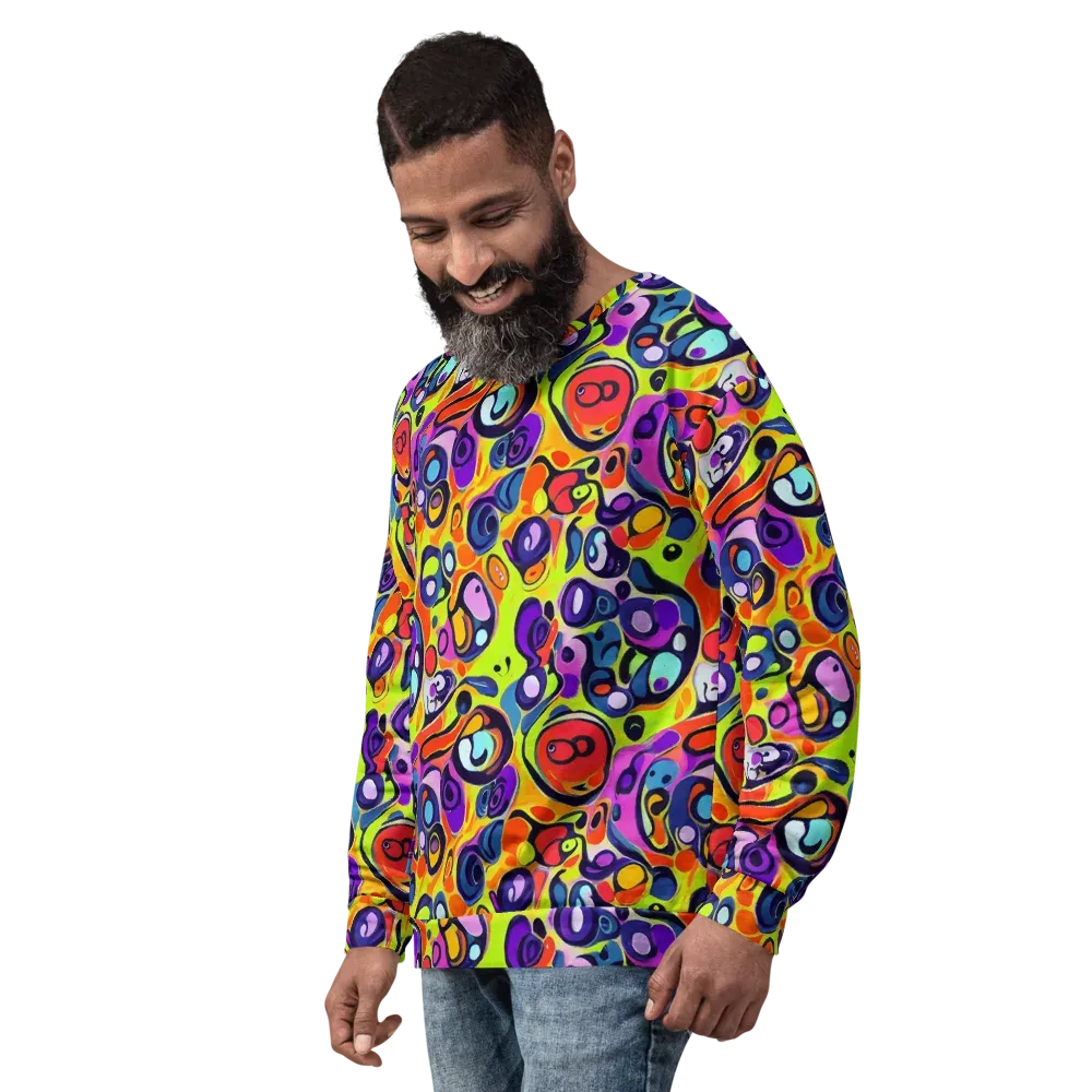 Psychedelic Pebbles on Sweatshirt — Left Front