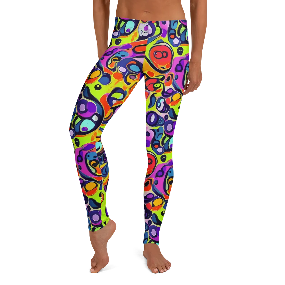 Psychedelic Pebbles on Leggings — Front