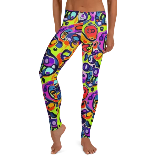 Psychedelic Pebbles on a Leggings