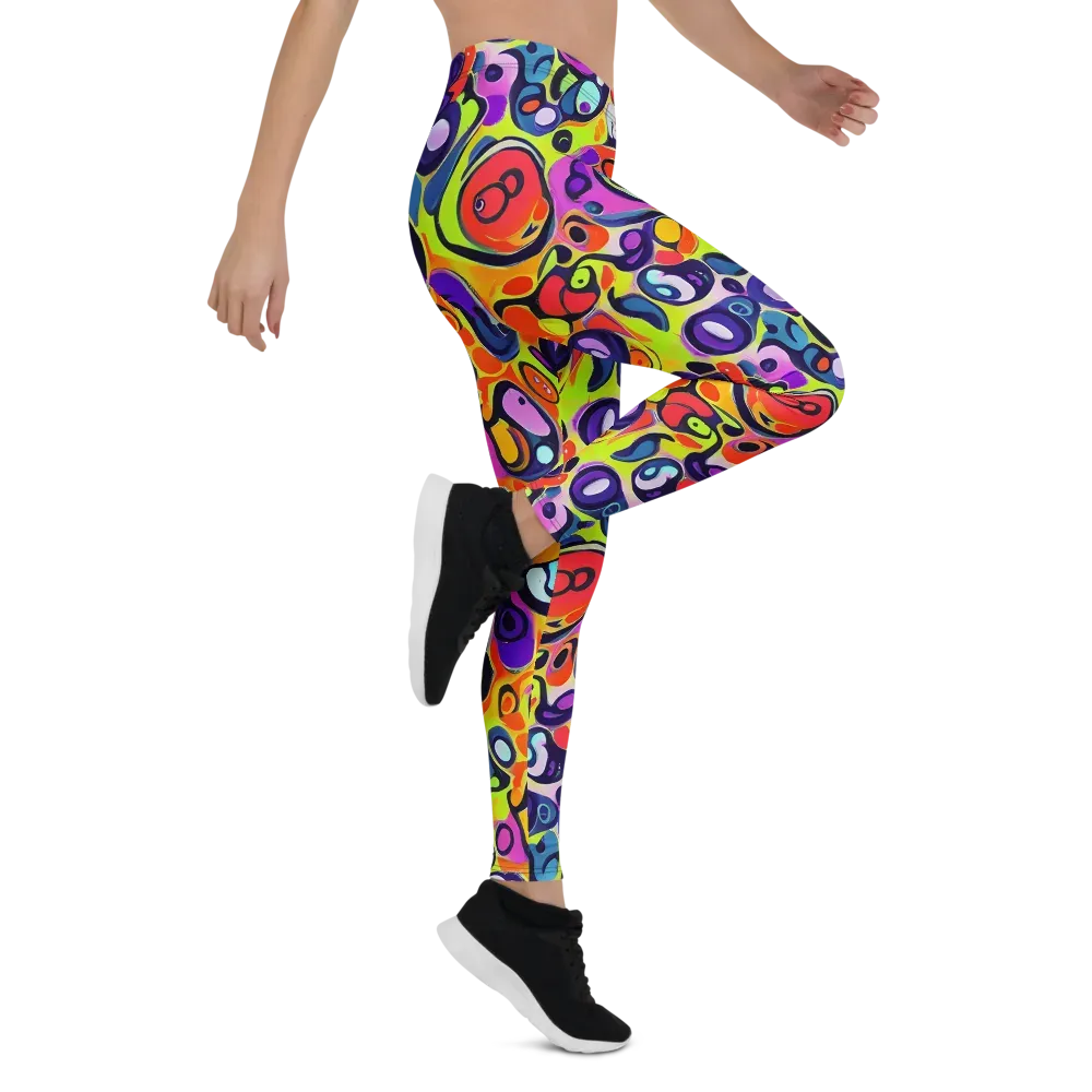 Psychedelic Pebbles on Leggings — Right