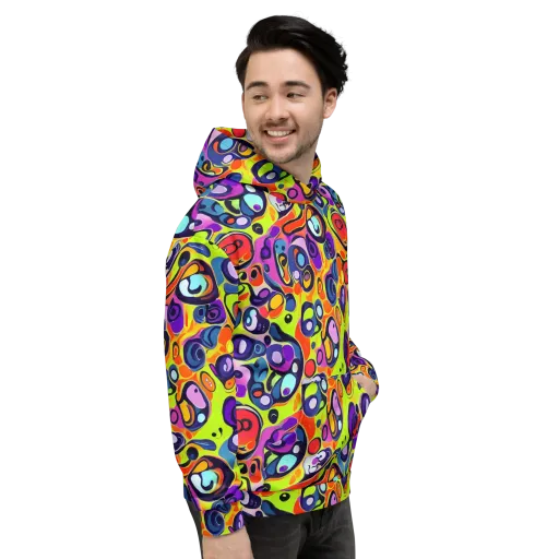 Psychedelic Pebbles on a Hoodie
