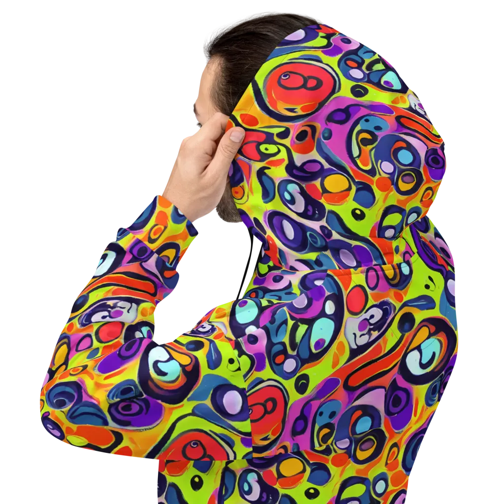 Psychedelic Pebbles on Hoodie — Back