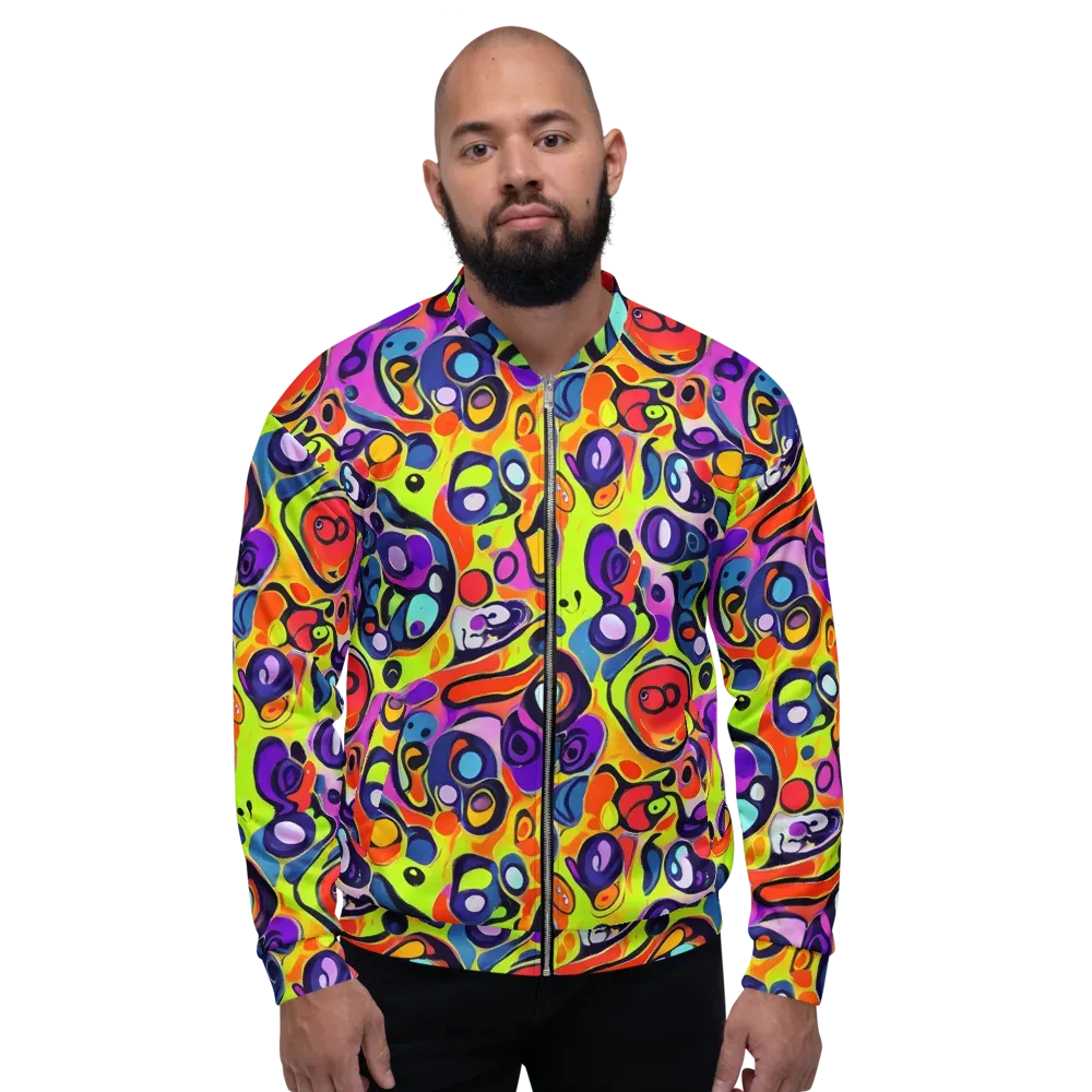 Psychedelic Pebbles on Bomber Jacket — Front