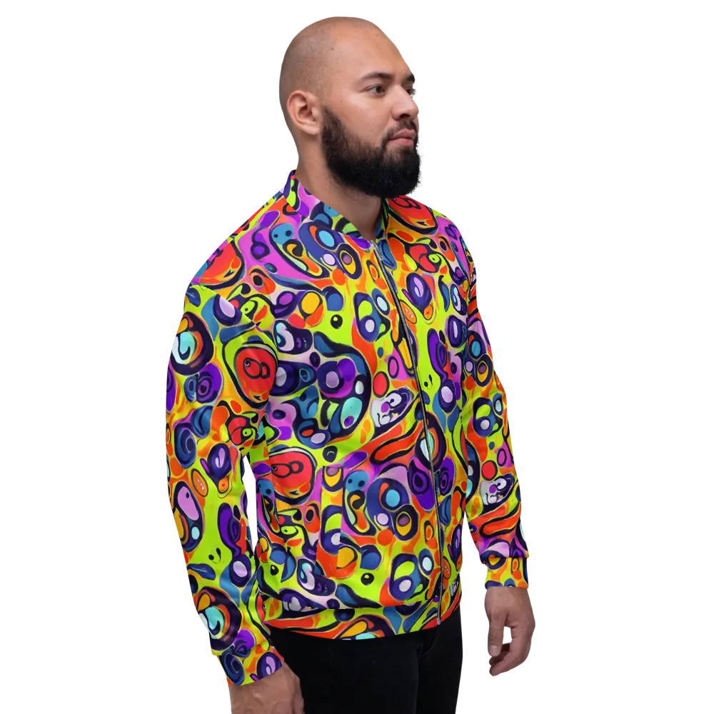 Psychedelic Pebbles on Bomber Jacket — Right