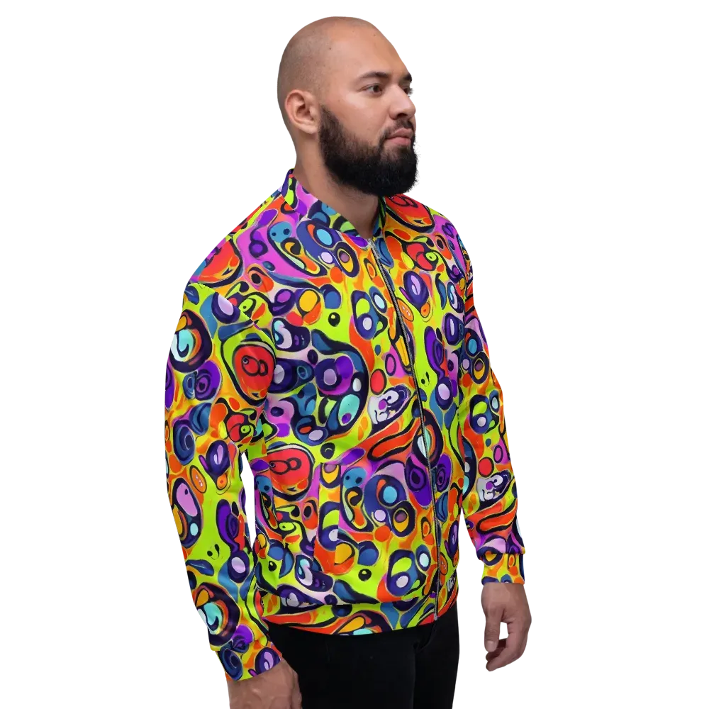 Psychedelic Pebbles on Bomber Jacket — Right