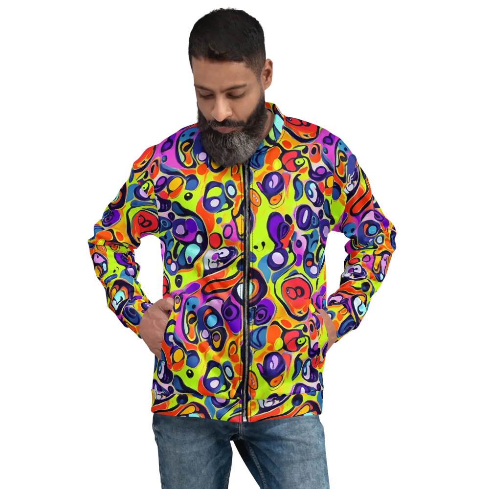 Psychedelic Pebbles on Bomber Jacket — Front