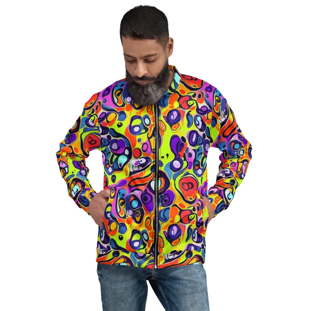 Psychedelic Pebbles on Bomber Jacket — Front