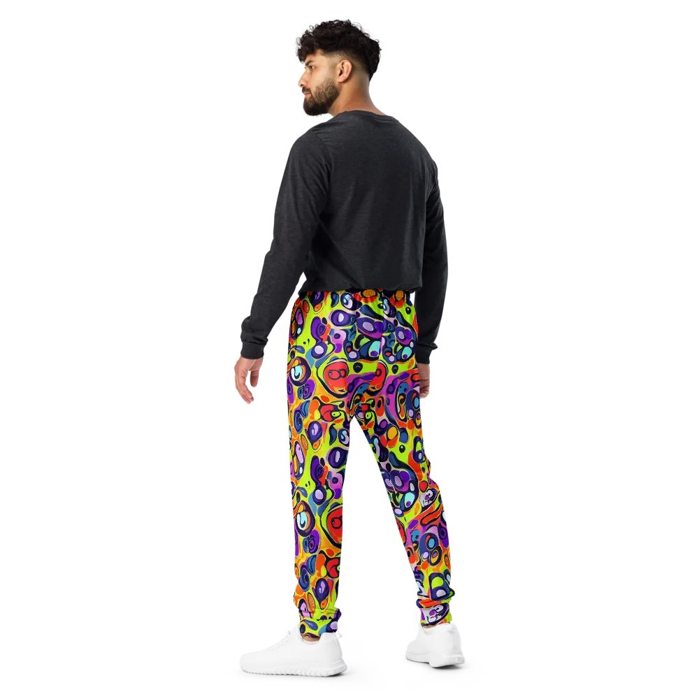Psychedelic Pebbles on Men's Joggers — Back