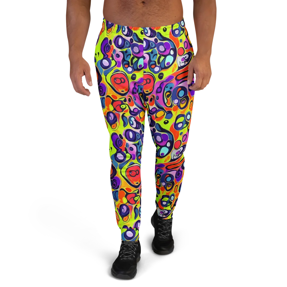Psychedelic Pebbles on Men's Joggers — Front