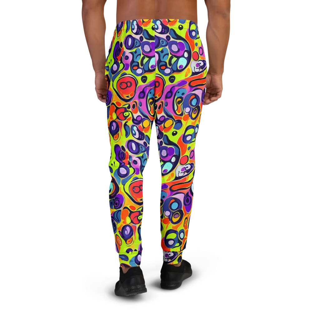 Psychedelic Pebbles on Men's Joggers — Back