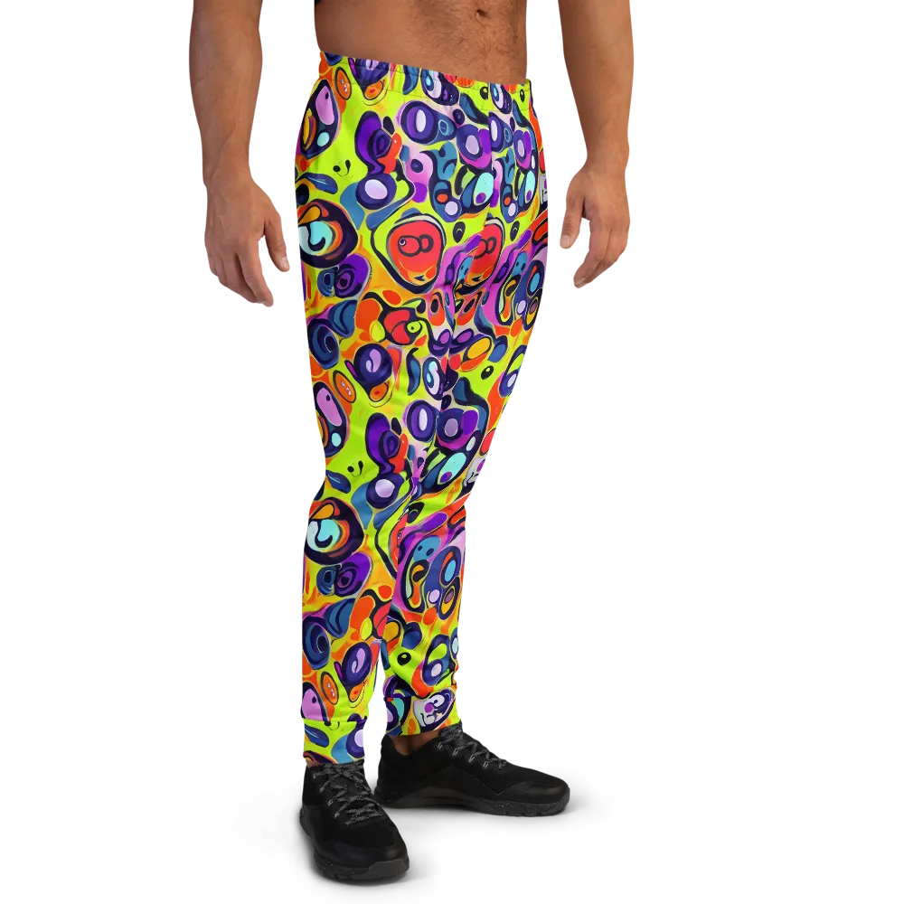 Psychedelic Pebbles on Men's Joggers — Right