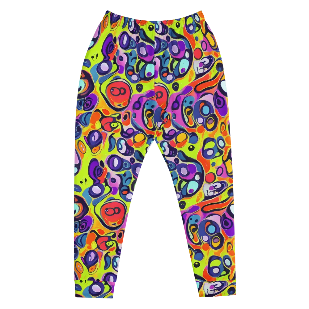 Psychedelic Pebbles on Men's Joggers — Front