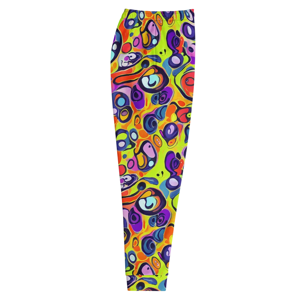 Psychedelic Pebbles on Men's Joggers — Right