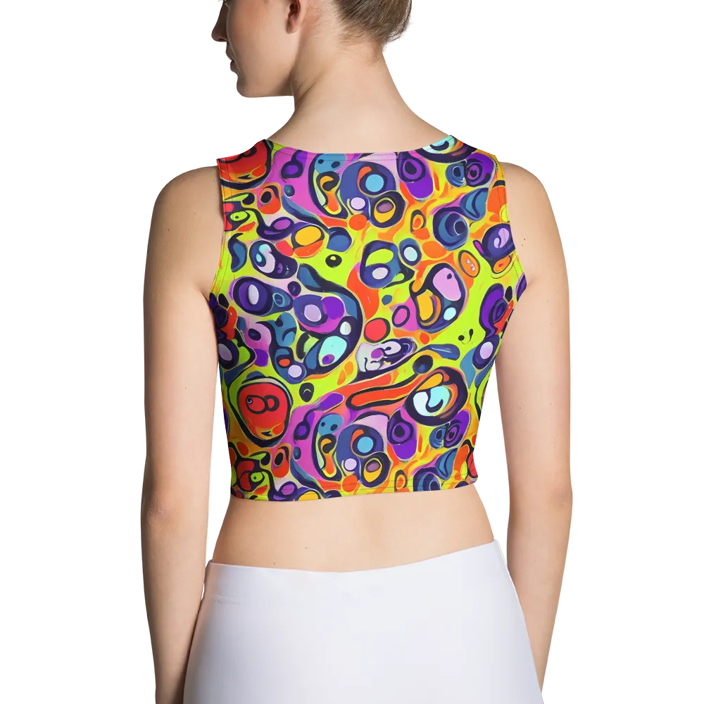 Psychedelic Pebbles on Crop Top — Back