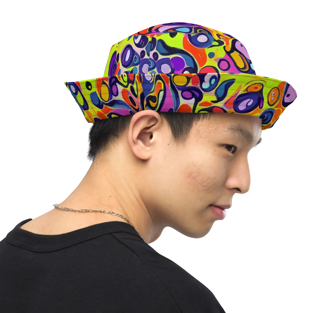 Psychedelic Pebbles on Reversible Bucket Hat — Right Outside