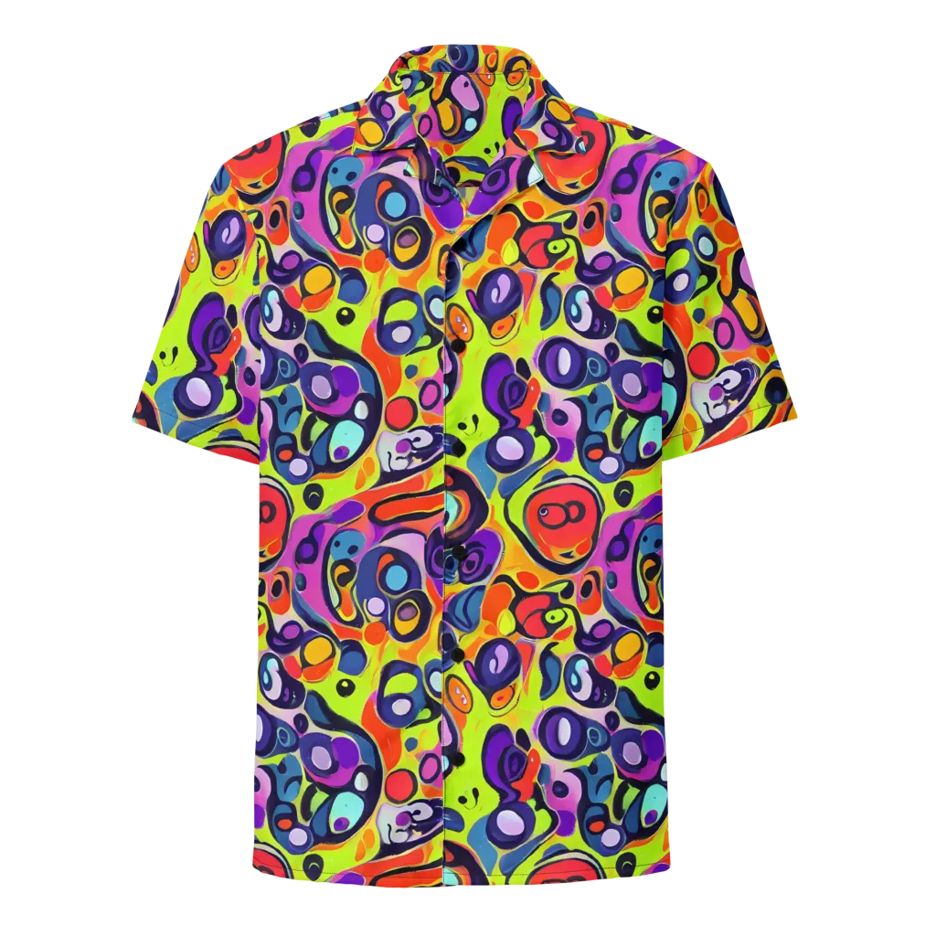 Psychedelic Pebbles on Button Shirt — Front