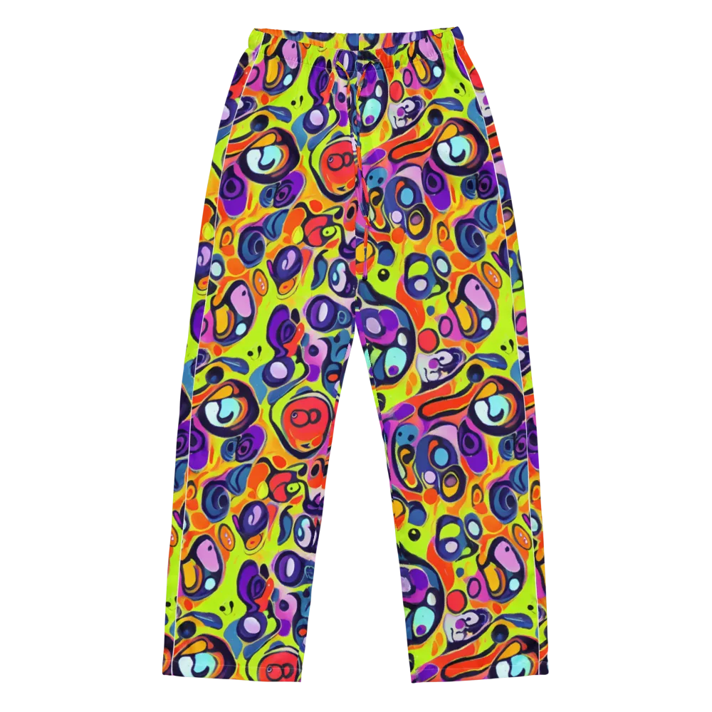 Psychedelic Pebbles on Women's Pajama Pants — Front