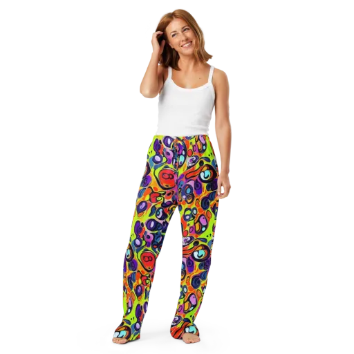 Psychedelic Pebbles on a Women's Pajama Pants