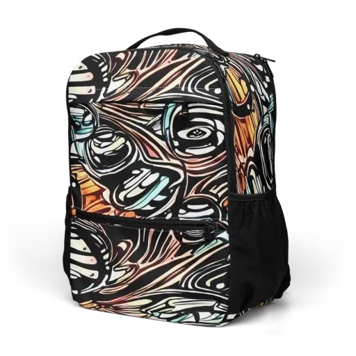Blackwave Bloom on a Utility Backpack