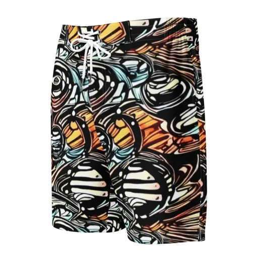 Blackwave Bloom on a Men's Board Shorts